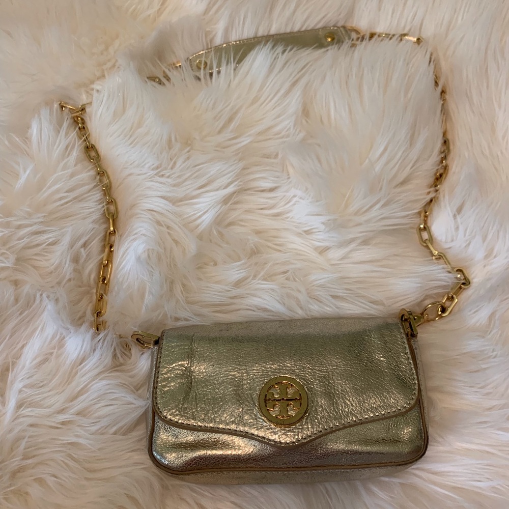 gold chrome wallet
